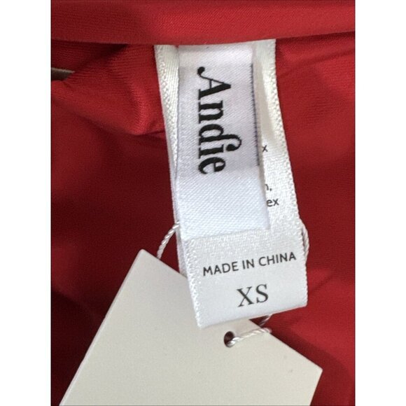 Andie Women's XS The Rio Swim Top Convertible Strap Cherry Red NWT - Picture 12 of 16